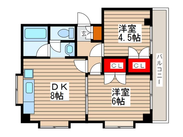 エンゼルハイムの物件間取画像